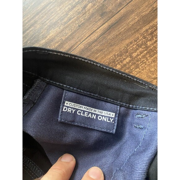 Blue Delta  Blue Chino Men’s Pants Jeans 30x29 Baby Blue Thread Made in USA RW27 - Picture 5 of 10